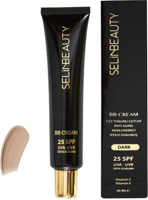 Selin Beauty BB Cream Dark SPF 25, Hydrateert, Egaliseert En Corrigeert, Vermindert Roodheid, Geeft Een Gelijkmatige Teint, Geeft Je Huid Direct Een Boost. -Bekende Cosmetica Winkel 886x1200 4