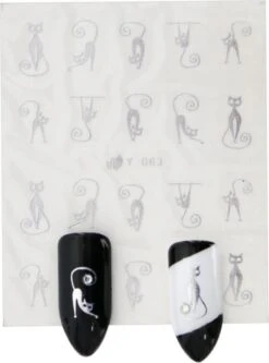 GUAPÀ - Nail Art Nagel Sjabloon Stickers 30 Vellen - Zelfklevende Nagelstickers & Nageldecoratie 3D Goud En Zilver -Bekende Cosmetica Winkel 890x1200