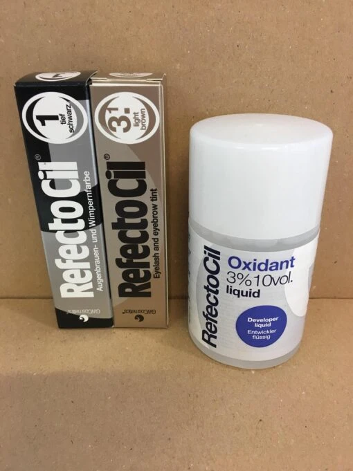 RefectoCil 2 Stuks Nr.1 Zwart + Nr.3.1 Lichtbruin + 100ml Oxidant -Bekende Cosmetica Winkel 899x1200 15