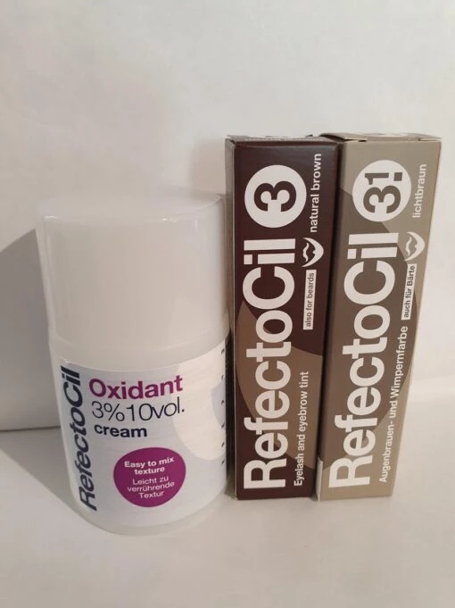 RefectoCil 2 Stuks Nr 3.1 Lichtbruin + Nr.3 Natuurbruin + 100ml Crème Oxidant -Bekende Cosmetica Winkel 899x1200 18