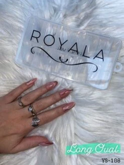 Royala 108 - Oval Long Binnen En Buiten Full Frosted - Full Cover - Nageltips - Nepnagels - Plaknagels - In Assortimentsbox - 120 Stuks 12 Maten - Voor Gellak Acrylnagellak En PolyGel Nagels - Royala Frosted Tips Line -Bekende Cosmetica Winkel 899x1200 7