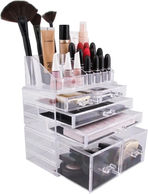 Beauty Attraction Make Up Organizer – Opbergdoos – Nagellak – Organizer 22 X 2,12 X 5,8 CM – 24 X 15 X 11 CM – Transparant -Bekende Cosmetica Winkel 914x1200 8