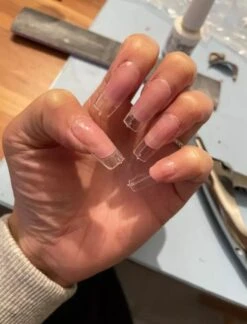 Merkloos Gel Soft Flex Tips Nail Extension Full Cover Squared Pre Shaped - Square Shape Press On Nails - Vierkant Nagels Van Hoge Kwaliteit False Tips Plaknagels Met Lijm Nepnagels 240ps Fake Nails - Nageltips Transparant / Clear Tips + Nagelvijl + Nagellijm -Bekende Cosmetica Winkel 916x1200 1