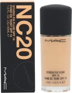 MAC Cosmetics Studio Fix Fluid Foundation - NC20 -Bekende Cosmetica Winkel 937x1200 2