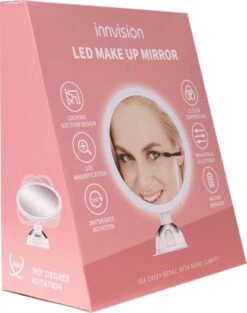 Innovision Make Up Spiegel Met Verlichting En Zuignap - 360° Verstelbaar - 10x Vergroot -Bekende Cosmetica Winkel 946x1200 5