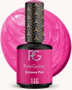 Pink Gellac - Extreme Pink - Gellak - Vegan - Roze - Glanzend - 15ml -Bekende Cosmetica Winkel 959x1200