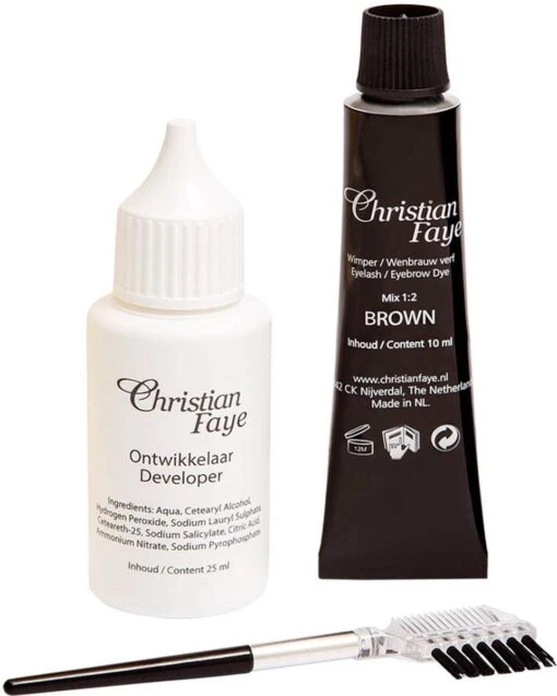 Christian Faye Wenkbrauw- En Wimperverfkit - Donkerbruin -Bekende Cosmetica Winkel 961x1200 4