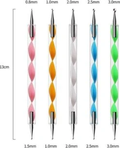 Evvie 20 Delige Nail Art Set - 15 Nailart Penselen En 5 Dotting Tools - Roze -Bekende Cosmetica Winkel 972x1200 2