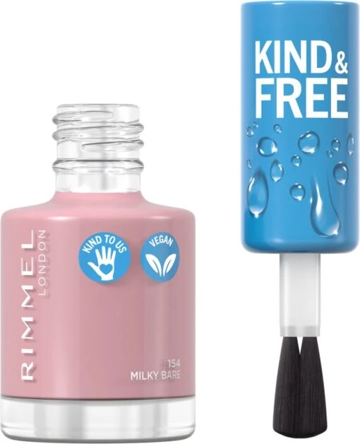 Rimmel London KIND & FREE Vegan Nagellak - 154 Milky Bare -Bekende Cosmetica Winkel 974x1200 2