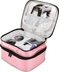 YONO Nagellak Tas - Nagelkoffer Beautycase - Cosmetica Koffer - Manicure Organizer - Roze -Bekende Cosmetica Winkel 981x1200 12