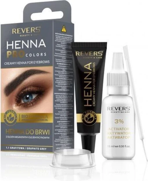 REVERS® Eyebrow Henna Pro Colours Graphite 15ml.+15ml. -Bekende Cosmetica Winkel 981x1200 9