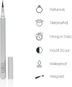 Blèzi® Liquid Eye Liner Pen 10 Intense Black - Eyeliner Zwart Waterproof - Mat Zwart -Bekende Cosmetica Winkel 984x1200 2