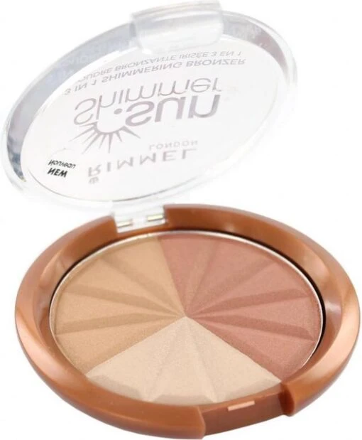 Rimmel London Rimmel - SunShimmer 3 In 1 Shimmering Bronzer Lustrous Powder 9.9 G 1 Gold Princess - -Bekende Cosmetica Winkel