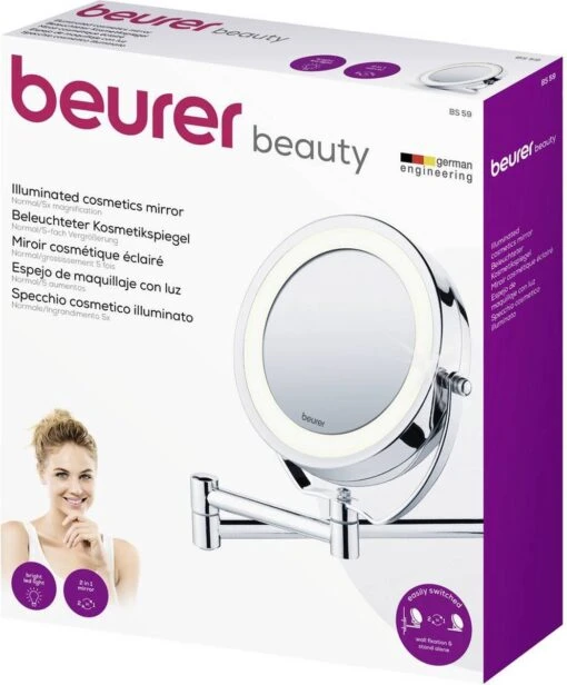 Beurer BS59 Spiegel Met Ringverlichting - Make-upspiegel Met Muurmontage - Ø11cm -Bekende Cosmetica Winkel 994x1200 3